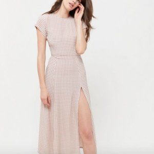 Urban Outfitters Lindsey Cap-Sleeve Midi Dress